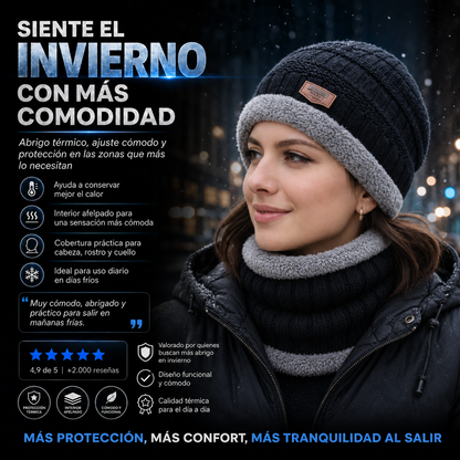 Set termico 2 en 1 - Gorro + Bufanda