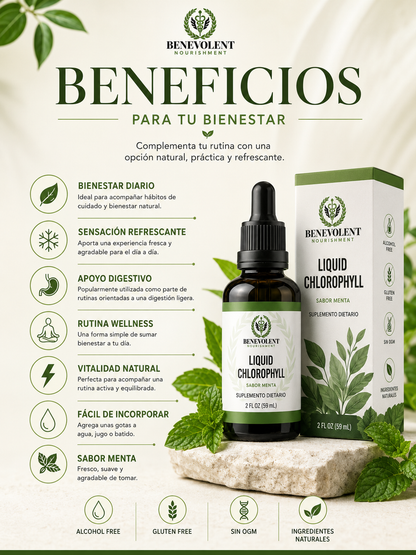 CLOROFILA BENEVOLENT X 59 ML | El detox que tu cuerpo necesita